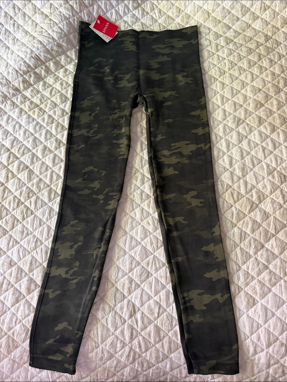 SPANX Kids Camo Leggings - Olive & Dark Green